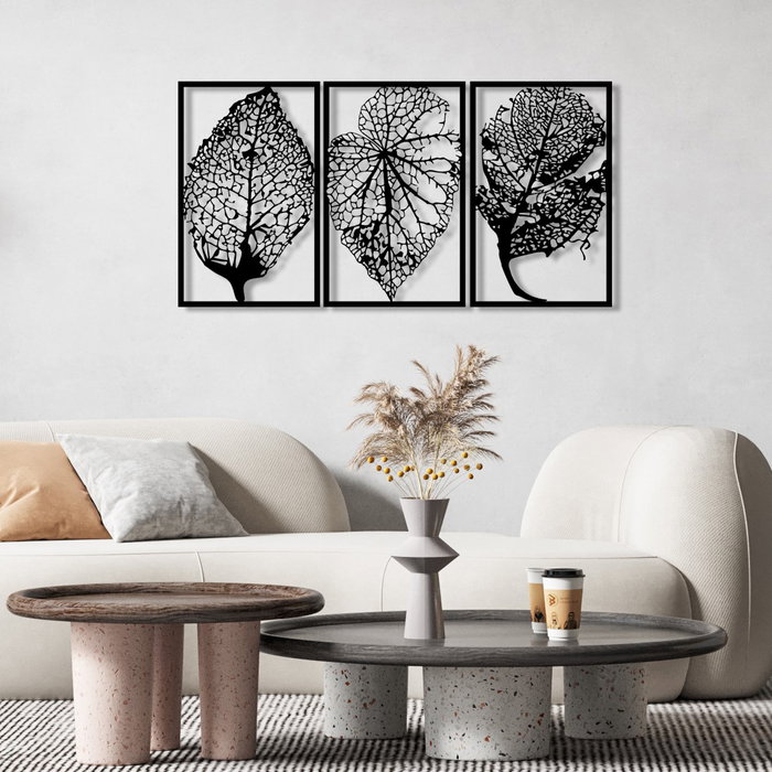 Wallity Saye Escultura de Pared de Metal Negra
